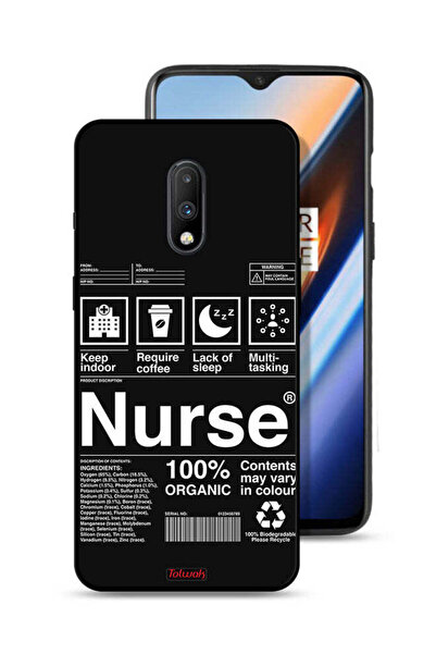 Tolwak غطاء حماية لهاتف OnePlus 7 - ملصق ممرضة