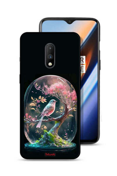 Tolwak غطاء حماية لهاتف OnePlus 7 بتصميم Bird In Jarr