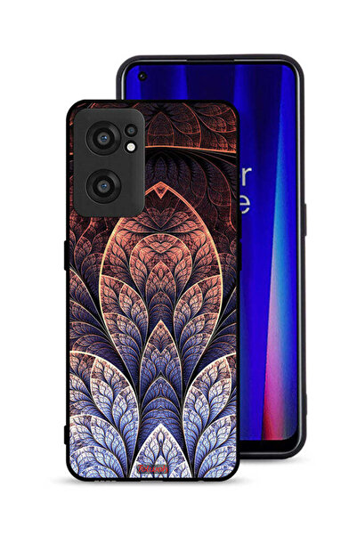 Tolwak غطاء حماية لهاتف OnePlus Nord CE 2 5G بتصميم تجريدي زهري فركتالي