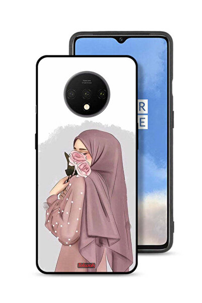 Tolwak غطاء حماية لهاتف OnePlus 7T برسومات فتاة تحمل ورودًا