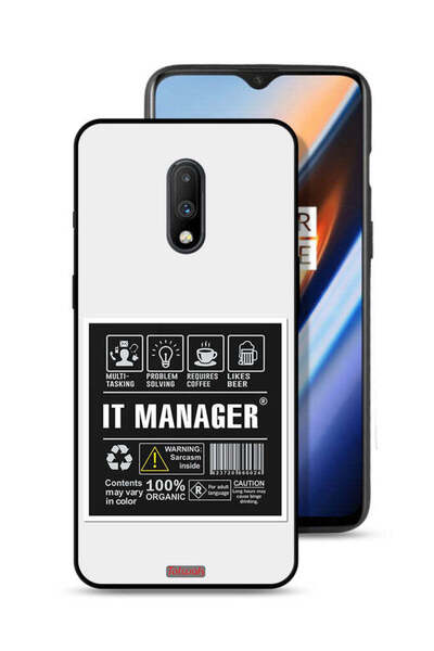 Tolwak غطاء حماية لجهاز OnePlus 7 - ملصق مدير تكنولوجيا المعلومات