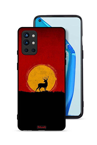 Tolwak غطاء حماية لهاتف OnePlus 9R 5G بتصميم غزال وقمر