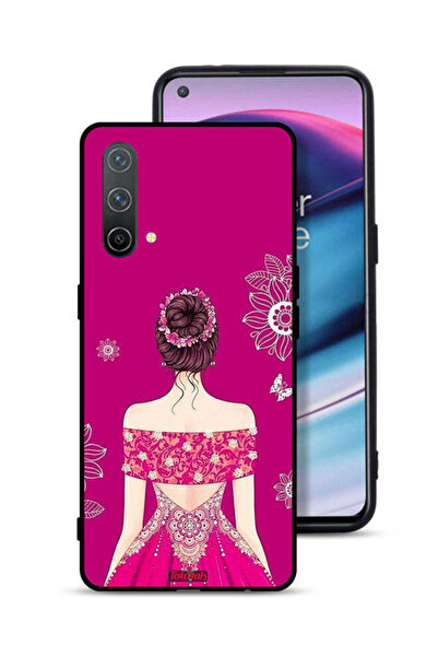 Tolwak غطاء حماية لهاتف OnePlus Nord CE 5G برسومات فتاة وزهور