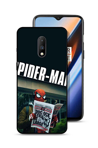 Tolwak غطاء حماية لهاتف OnePlus 7 بتصميم سبايدرمان يقرأ صحيفة