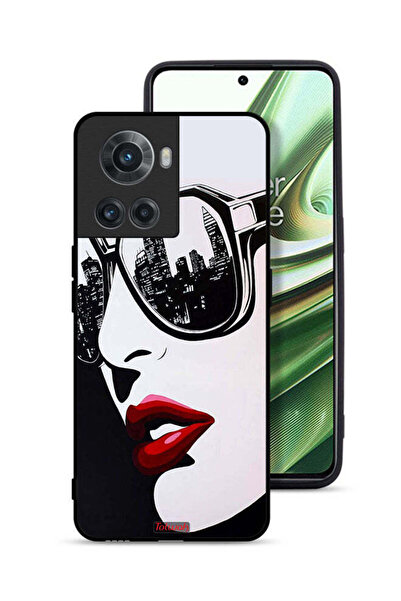 Tolwak غطاء حماية لهاتف OnePlus 10R 5G برسومات فنية تجريدية لوجه فتاة