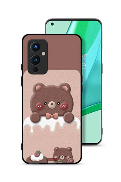 Tolwak غطاء حماية لهاتف OnePlus 9 5G بتصميم دب الفراولة