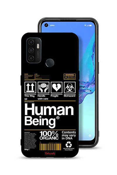 Tolwak Oppo A53 4G Protective Case Cover Human Being Sticker