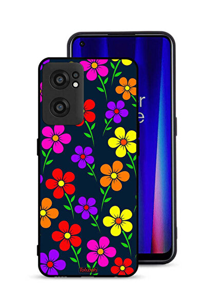 Tolwak OnePlus Nord CE 2 5G Protective Case Cover Colorful Flowers