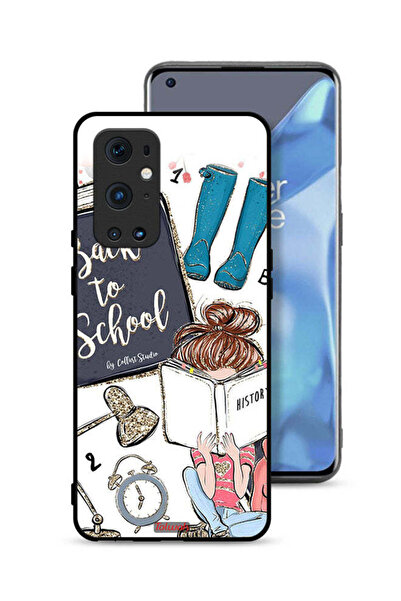 Tolwak غطاء حماية لهاتف OnePlus 9 Pro 5G بطبعة فتاة العودة إلى المدرسة تقرأ ا...