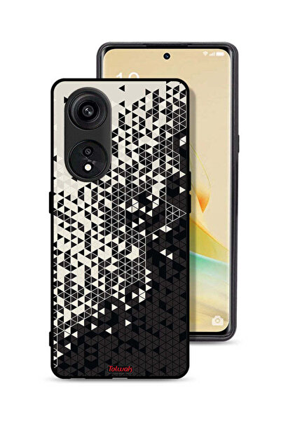 Tolwak غطاء حماية لهاتف Oppo A1 Pro بنمط مثلث فني رقمي
