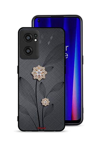 Tolwak غطاء حماية لهاتف OnePlus Nord CE 2 5G برسومات زهور ماسية