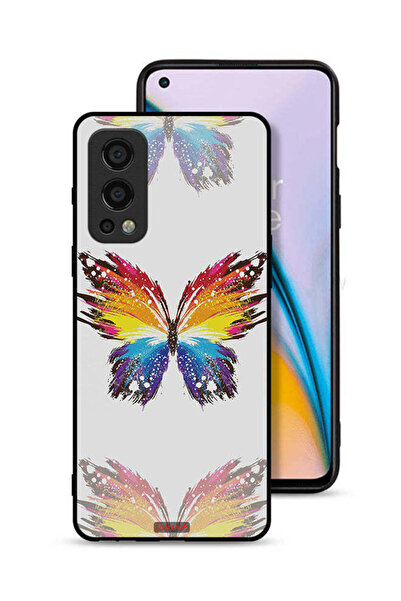 Tolwak غطاء حماية لهاتف OnePlus Nord 2 5G بخلفية بسيطة وفن رقمي وبساطة الفراشة