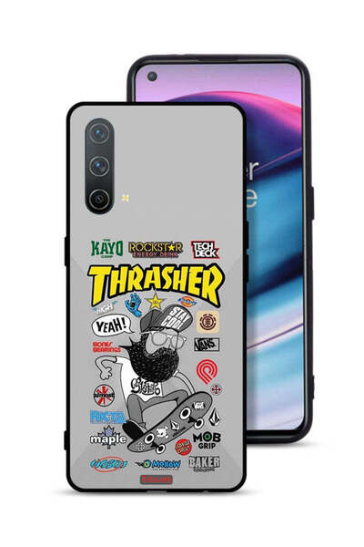 Tolwak غطاء حماية لهاتف OnePlus Nord CE 5G مع ملصق Thrasher