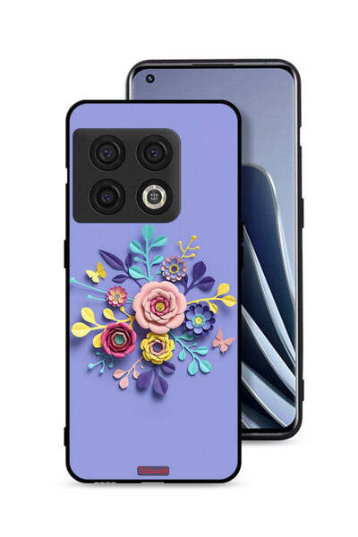 Tolwak غطاء حماية لهاتف OnePlus 10 Pro 5G برسومات زهور فنية