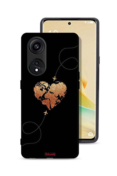 Tolwak Oppo A1 Pro Protective Case Cover Airplanes Touching Heart