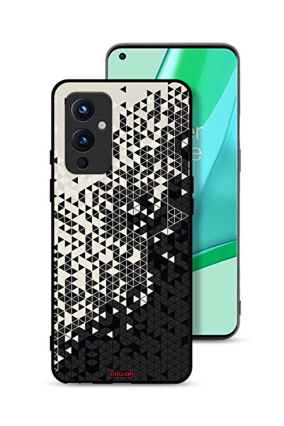 Tolwak غطاء حماية لهاتف OnePlus 9 5G بنمط مثلث فني رقمي