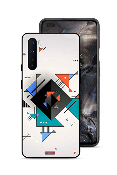 Tolwak غطاء حماية لهاتف OnePlus Nord بأشكال مربعة ومثلثة ونمط تجريدي
