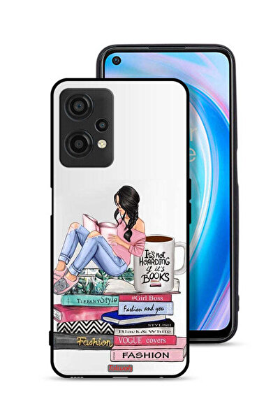 Tolwak غطاء حماية لهاتف OnePlus Nord CE 2 Lite 5G، تصميم فتاة وكتب أزياء فنية