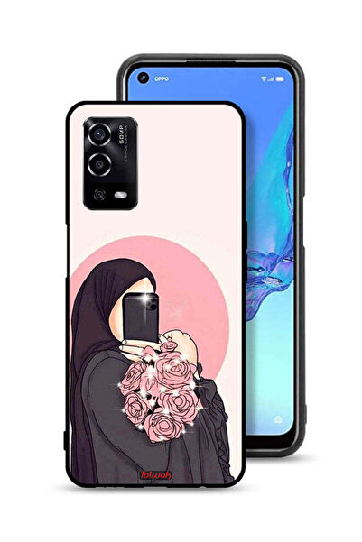 Tolwak غطاء حماية لهاتف Oppo A55 4G مع فن التقاط صور سيلفي أثناء حمل الزهور