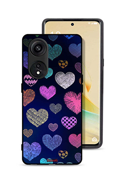 Tolwak غطاء حماية لهاتف Oppo A1 Pro بنقشة قلوب داجا