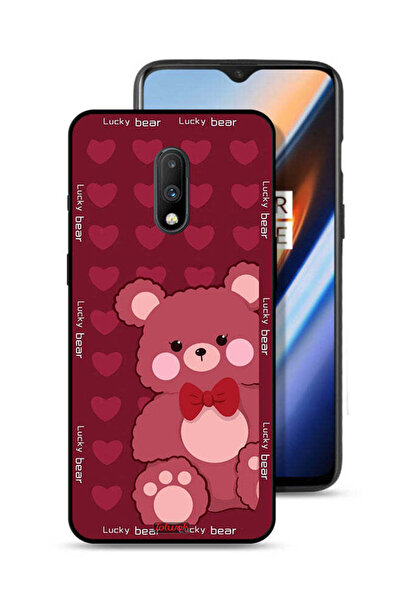 Tolwak غطاء حماية لهاتف OnePlus 7 بتصميم الدب المحظوظ