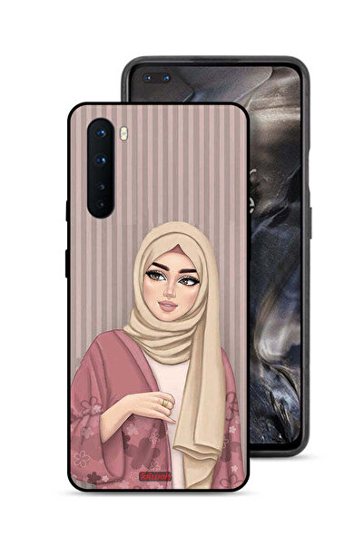 Tolwak غطاء حماية لهاتف OnePlus Nord برسومات فتاة محجبة