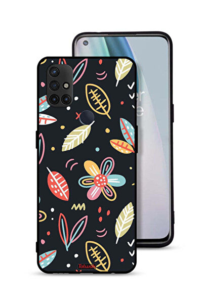 Tolwak غطاء حماية لهاتف OnePlus Nord N10 5G بنقشة زهور وأوراق فنية تجريدية