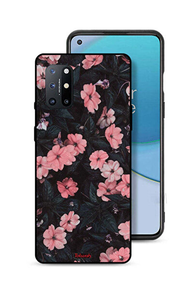 Tolwak غطاء حماية لهاتف OnePlus 8T 5G - زهر الخوخ والورود الصغيرة
