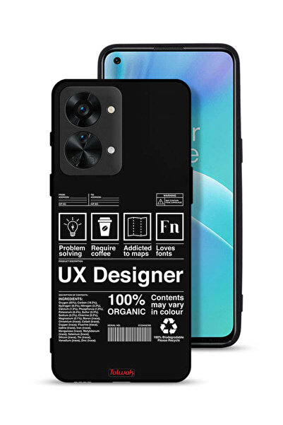 Tolwak OnePlus Nord 2T 5G Protective Case Cover Ux Designer Sticker