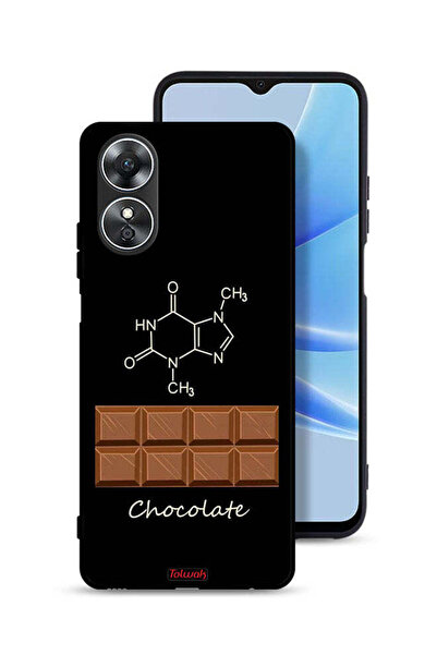 Tolwak غطاء حماية لهاتف Oppo A17 - لون شوكولاتة