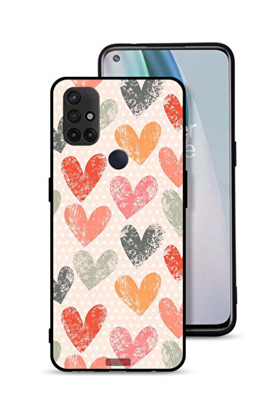 Tolwak غطاء حماية لهاتف OnePlus Nord N10 5G برسومات قلوب فنية