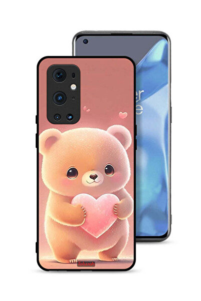 Tolwak غطاء حماية لهاتف OnePlus 9 Pro 5G برسومات باندا صغيرة لطيفة تحمل قلبًا