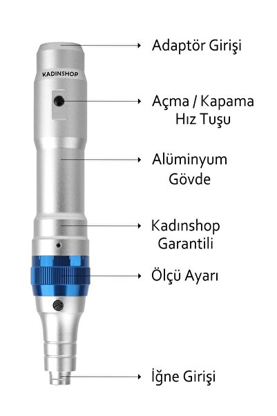 Dr.Pen A6 Şarjlı Dermapen Cihazı ( Türkiye Garantili) 2 Bataryalı Derma Pen Kalıcı Makyaj Dermaroller