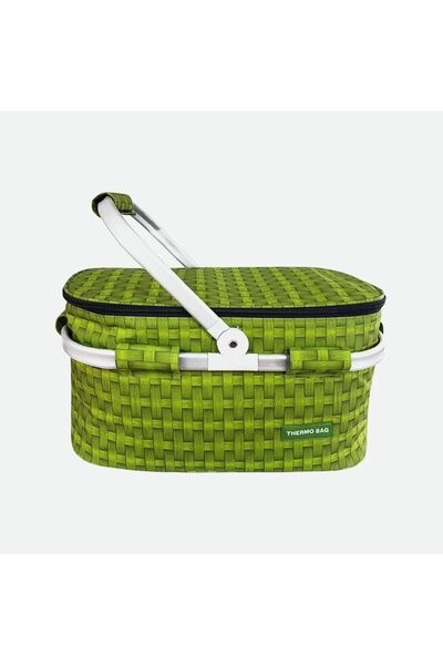 AC BOX Pattern Picnic Carry Bag, Food Bag with Thermo Feature Cold-Hot Preservation,
