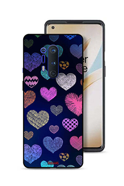 Tolwak غطاء حماية لهاتف OnePlus 8 Pro بنقشة قلوب حجرية