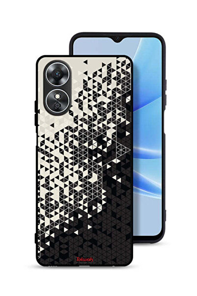 Tolwak غطاء حماية لهاتف Oppo A17 بنمط مثلث فني رقمي