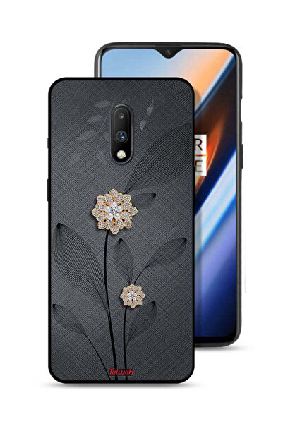 Tolwak غطاء حماية لهاتف OnePlus 7 بتصميم زهور ماسية