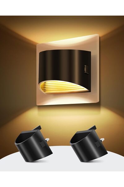 Generic مجموعة من قطعتين من مصابيح الليل الصغيرة للأطفال، مزودة بمستشعر من ال...