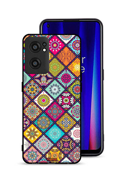 Tolwak غطاء حماية لهاتف OnePlus Nord CE 2 5G بنمط مربعات ماندالا