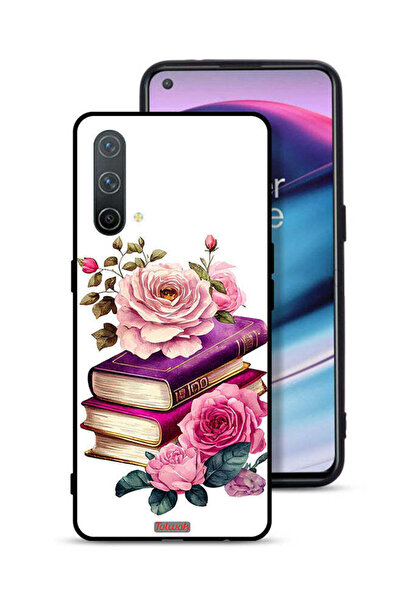 Tolwak غطاء حماية لهاتف OnePlus Nord CE 5G بنقشة الورود والكتب