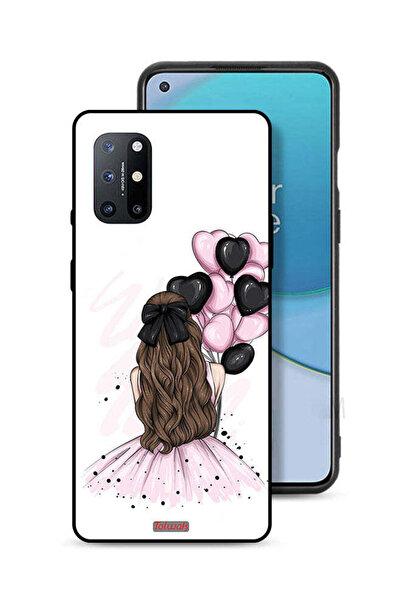 Tolwak غطاء حماية لهاتف OnePlus 8T 5G يحمل رسمة فتاة تحمل بالونات