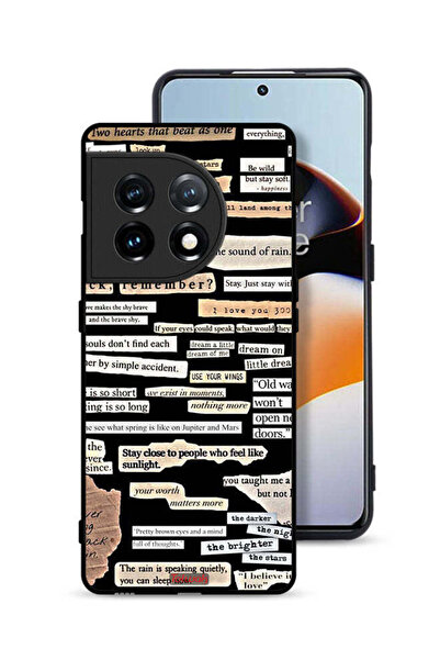 Tolwak غطاء حماية لهاتف OnePlus 11 5G مع ملصقات اقتباسات