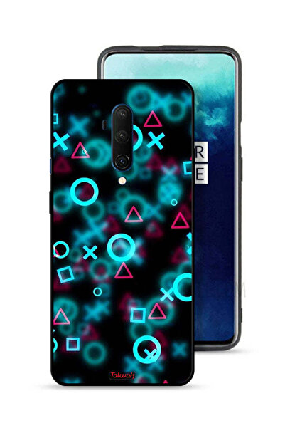 Tolwak غطاء حماية لهاتف OnePlus 7T Pro برسومات أيقونات لعبة الحبار الصغيرة