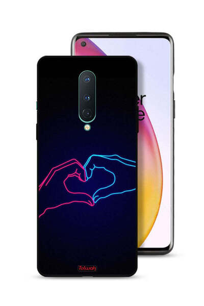 Tolwak غطاء حماية لهاتف OnePlus 8 بتصميم يد تلامس القلب