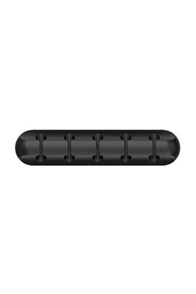 Choice Grey 1pc Self-Adhesive Cable Organizer for Easy Wire and Data Cable Management - 7 Hole Black Wire C