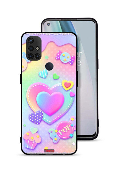 Tolwak غطاء حماية لهاتف OnePlus Nord N10 5G برسومات قلوب البوب