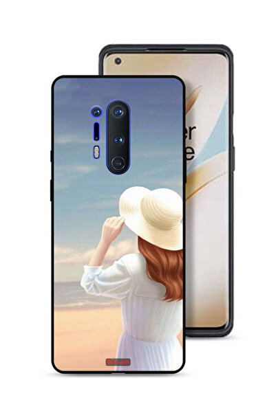 Tolwak غطاء حماية لهاتف OnePlus 8 Pro بتصميم فتاة قبعة واقفة
