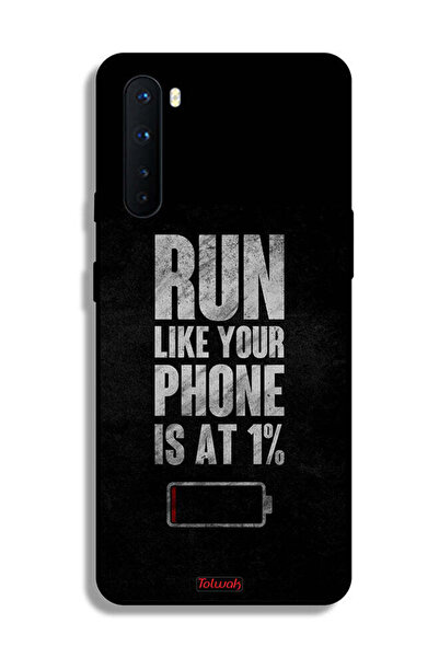 Tolwak OnePlus Nord Protective Case Cover Run Like Your Phone Is At 1 Percent