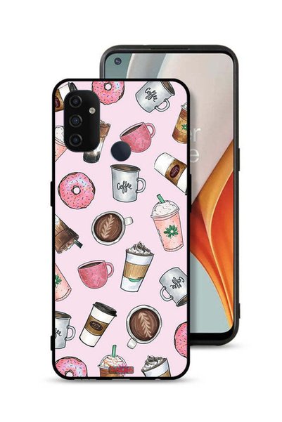 Tolwak غطاء حماية لهاتف OnePlus Nord N100 برسومات محبي القهوة