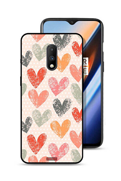 Tolwak غطاء حماية لهاتف OnePlus 7 بتصميم قلوب فنية